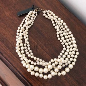 J.Crew Pearl Twisted Hammock Necklace